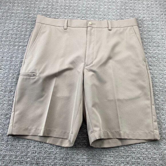 Grand Slam Performance Golf Khaki Shorts Men Size 36 Brown Golfer Golfing Sports - Picture 1 of 12